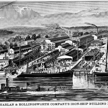 1879-view-of-H-and-H-shipyard 1879 view of h and h shipyard