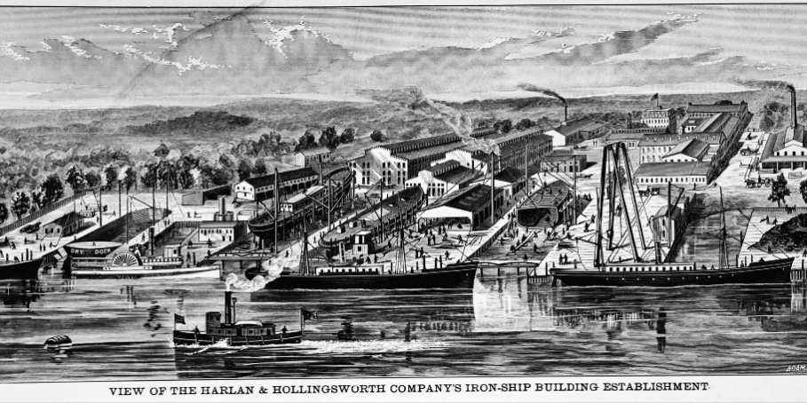 1879-view-of-H-and-H-shipyard 1879 view of h and h shipyard