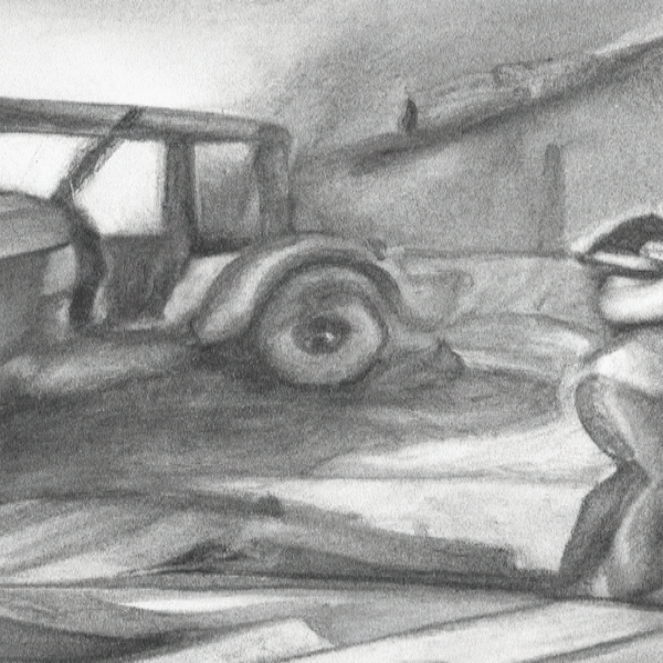 Weeping couple and bulldozer 930x600