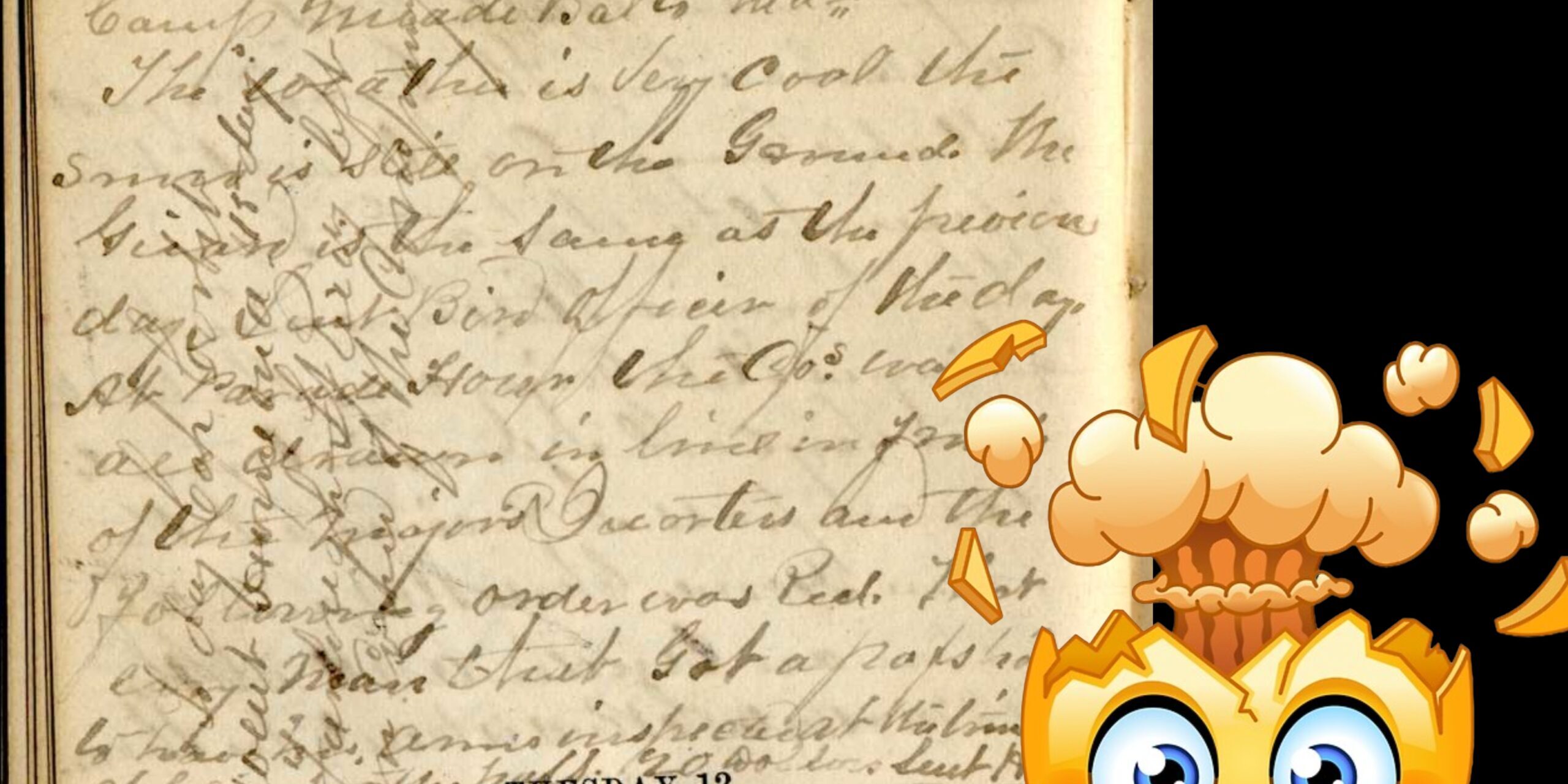 diary and exploding head Diary and exploding head