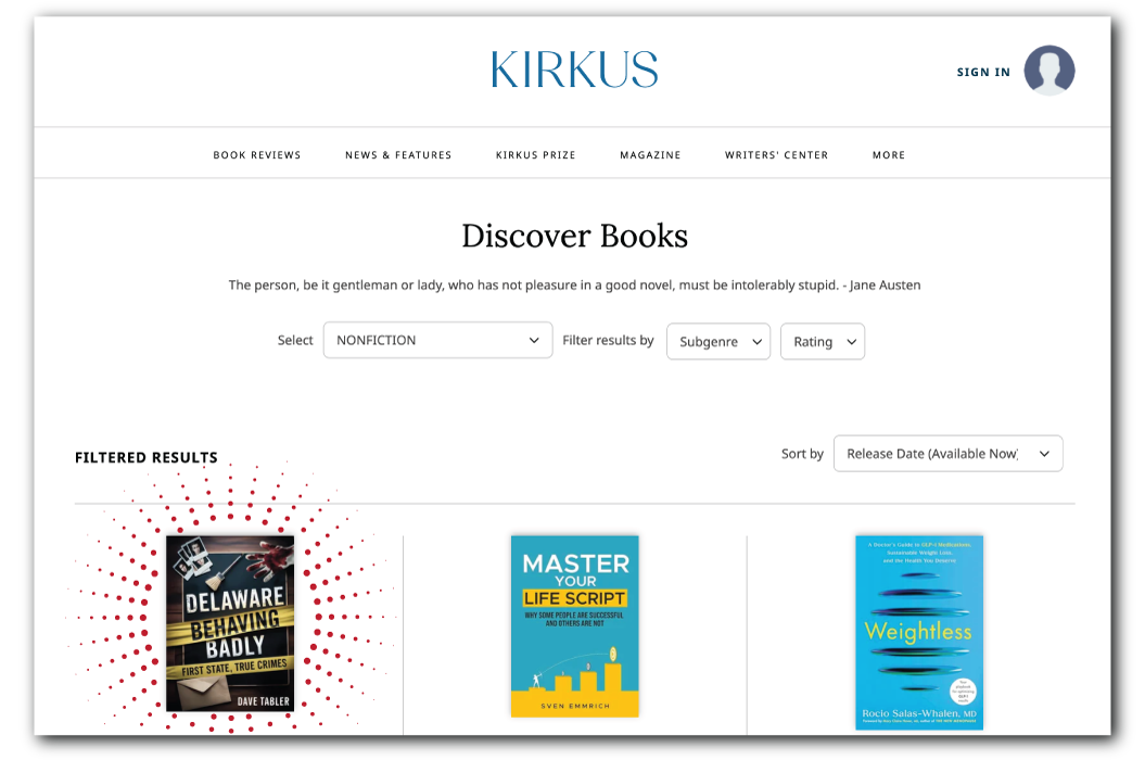 Kirkus DBB